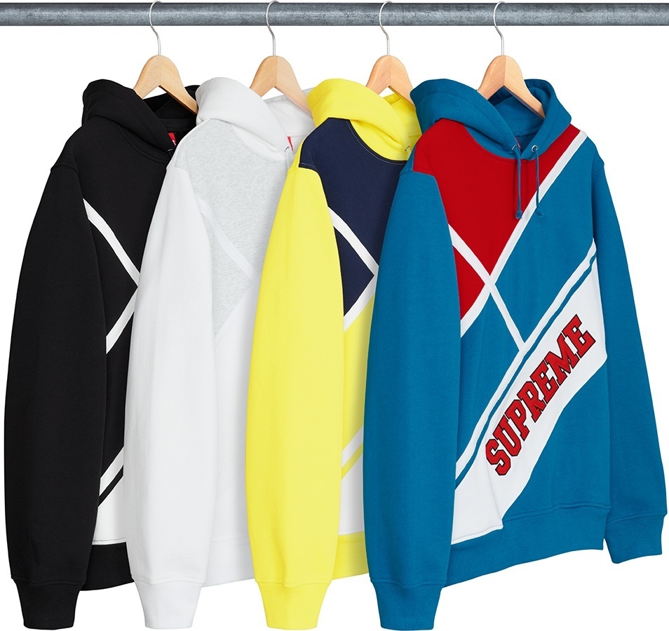 Diagonal Hooded Sweatshirt